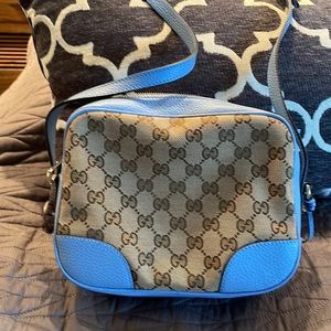Gucci  GG Canvas Mini Bree Messenger Bag